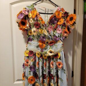 Magnolia Place Flower Party Midori Swing Dress
